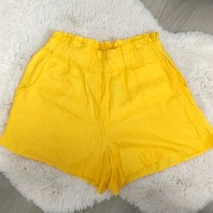 G by Guess Flowy Yellow Shorts